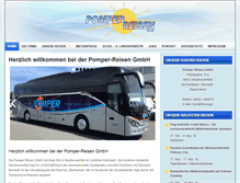 Tablet Screenshot of pomper-reisen.com